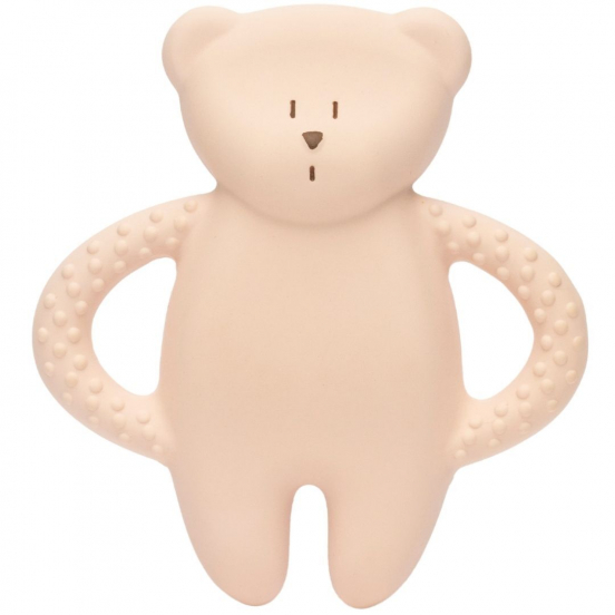 moonie bijtring bear - rose natur