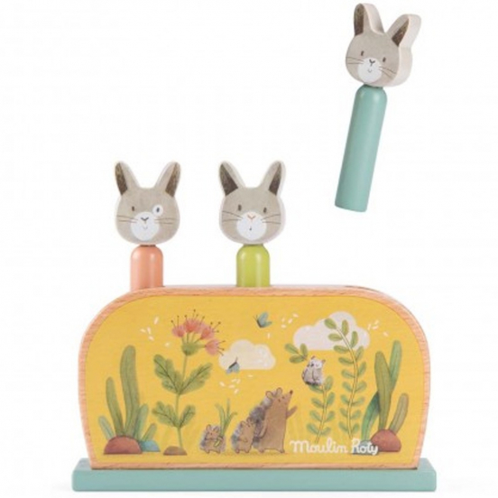 moulin roty pop-up spel trois petits lapins