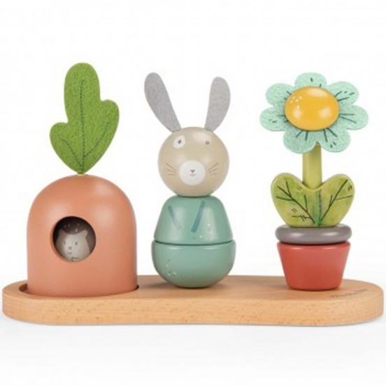 moulin roty stapeltorens trois petits lapins