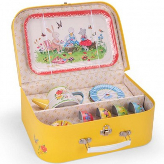 moulin roty theeservies met koffer la grande famille