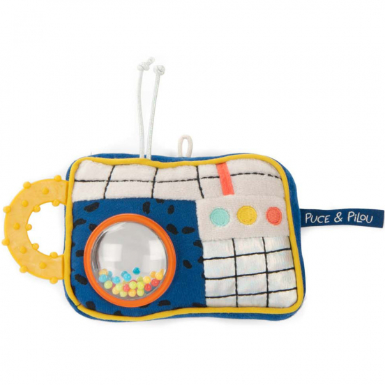 moulin roty activiteitenknuffel camera puce & pilou