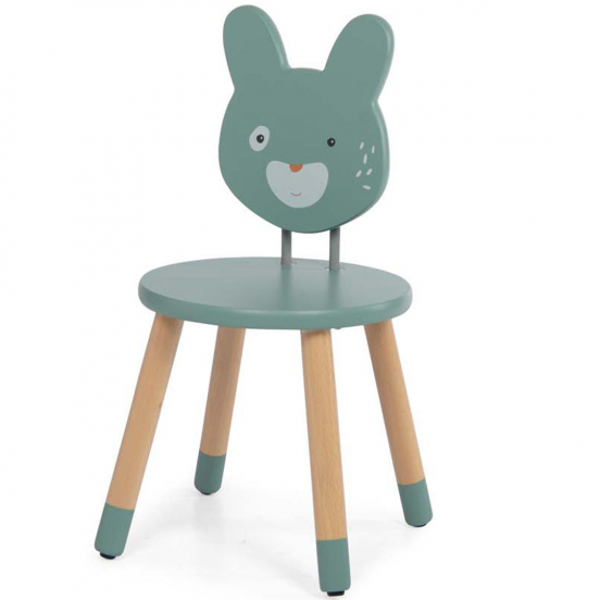 moulin roty kinderstoel trois petits lapins groen