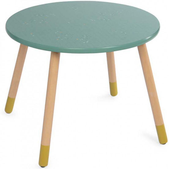 moulin roty kindertafel trois petits lapins groen