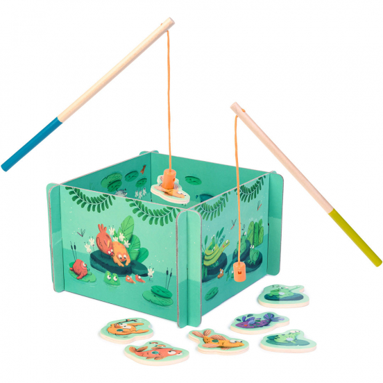 moulin roty magnetisch spel visjes vangen dans la jungle