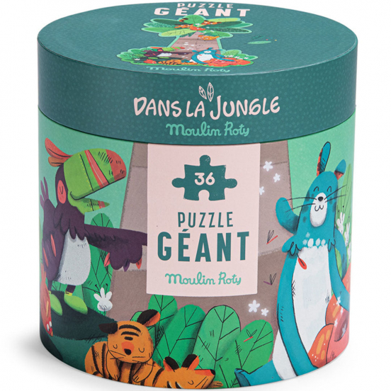 moulin roty puzzel palmboom dans la jungle - 36st