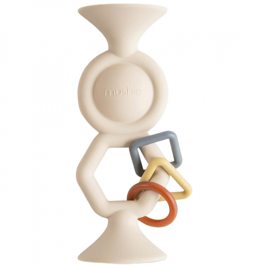 mushie activiteitenspeeltje met zuignap hexapop - shifting sand