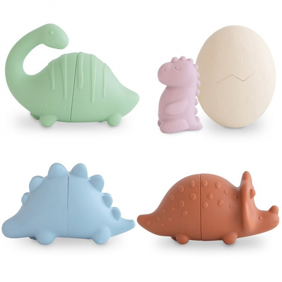 mushie badspeeltjes dino - 4st  