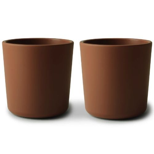 mushie kinderbekers caramel - 2st