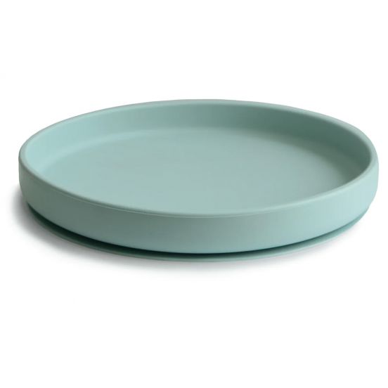 mushie siliconen bord met zuignap - cambridge blue