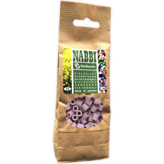nabbi biobeads® strijkkralen lichtroze - 1000st