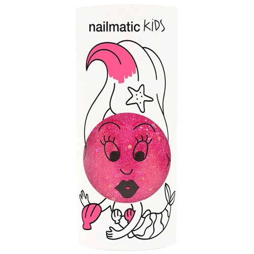 nailmatic kindernagellak op waterbasis - glitter pink 
