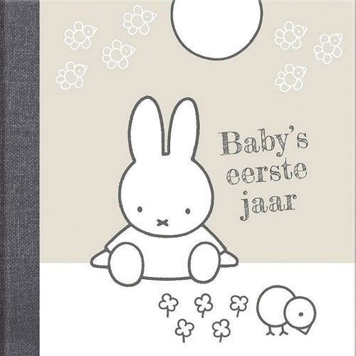 nijntje invulboek baby's eerste jaar - zilver