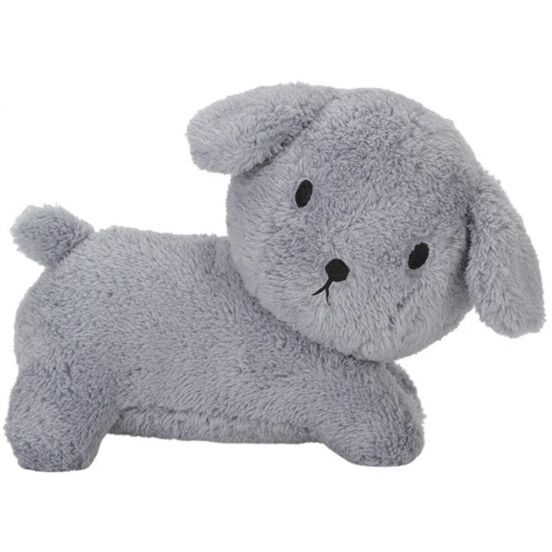 nijntje fluffy knuffelhond snuffie - blauw - 25 cm
