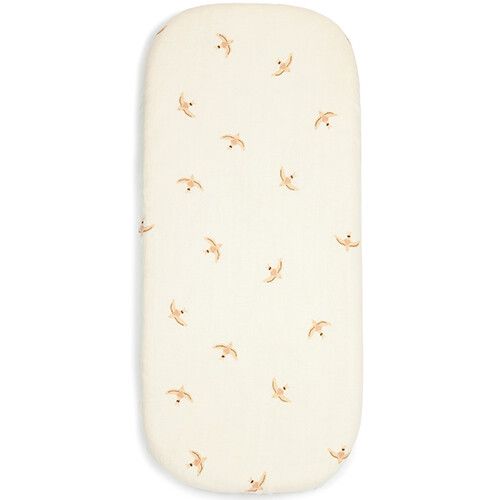 nobodinoz babyhoeslaken melody 80x40 - haiku birds natural