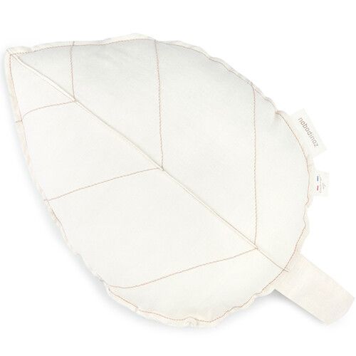 nobodinoz kussen lin français - leaf - off white