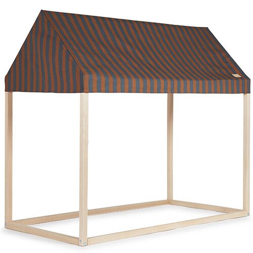 nobodinoz speelhuis majestic - blue brown stripes