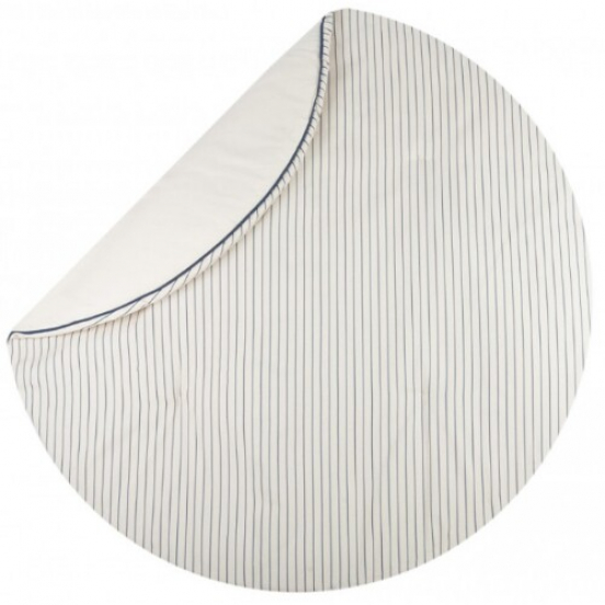 nobodinoz speelkleed fluffy - blue thin stripes natural - 110 cm