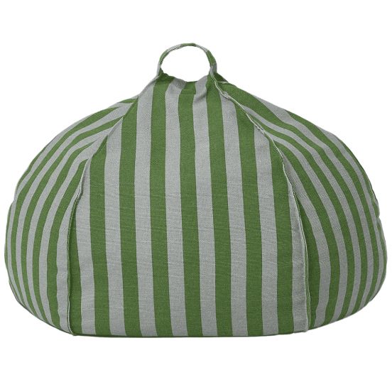 nobodinoz zitzak rond vibes - green blue stripes