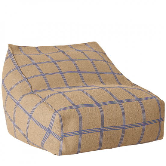 nobodinoz zitzak vibes - brown blue windowpane