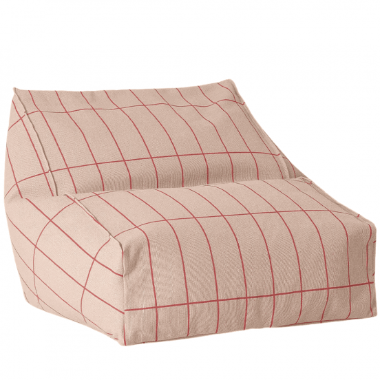 nobodinoz zitzak vibes - pink red grid