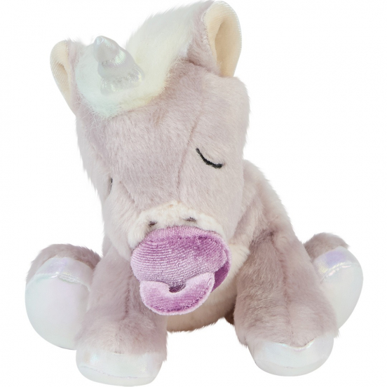 olli ella knuffeleenhoorn binky baby unicorn - glitter - 16 cm