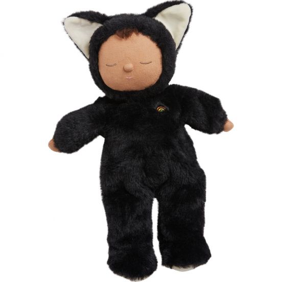 olli ella lappenpop cozy dinkums - black cat nox - 35 cm