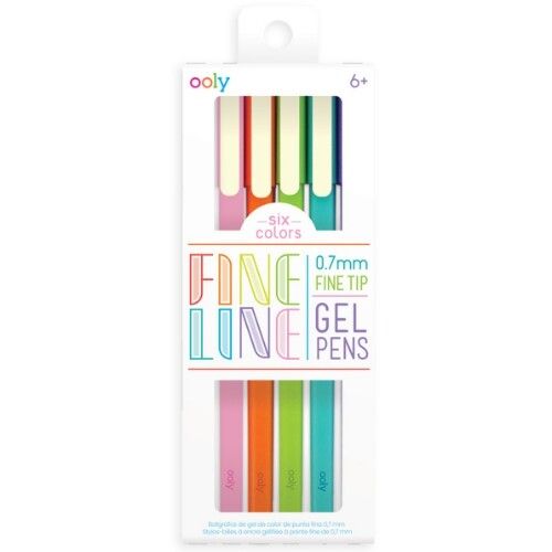 ooly gelpennen fineliners 0,7 mm - 6st