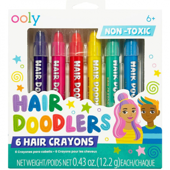 ooly haarkrijt hair doodlers - 6st