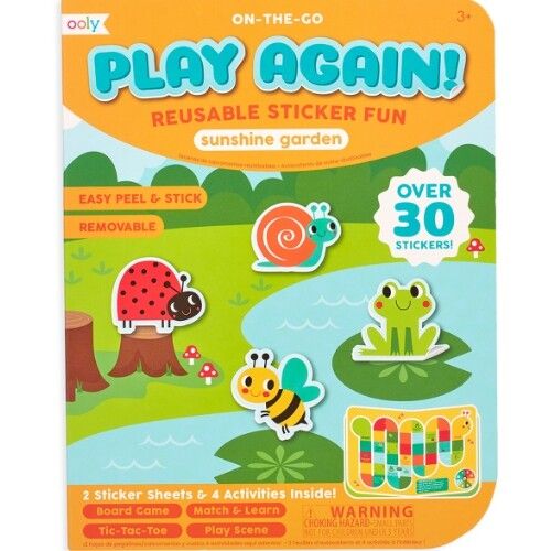 ooly herbruikbare stickerspelletjes - dieren in de tuin