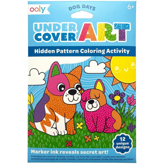 ooly kleurplaten undercover art dog days - 12st