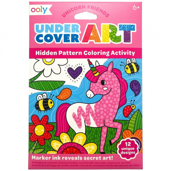 ooly kleurplaten undercover art unicorn friends - 12st