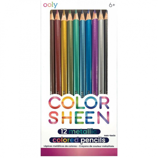 ooly kleurpotloden sheen metallic- 12st