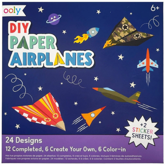 ooly knutselset diy paper airplanes