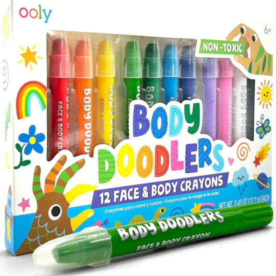 ooly lichaamskrijt body doodlers - 12st