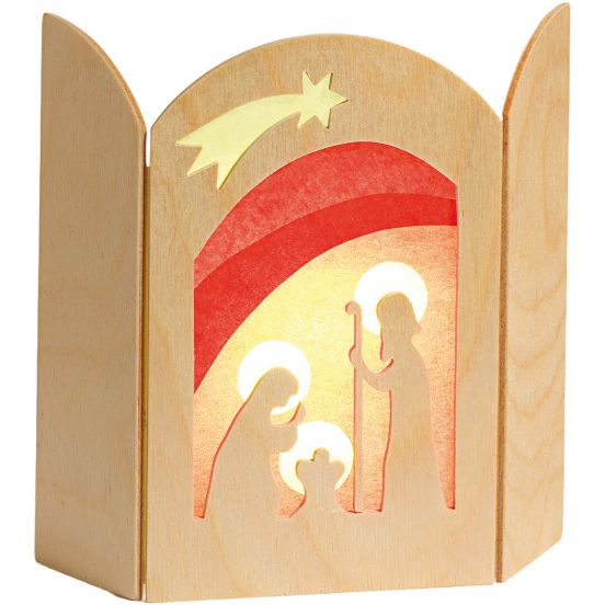 ostheimer decoratie silhouet de geboorte van jezus