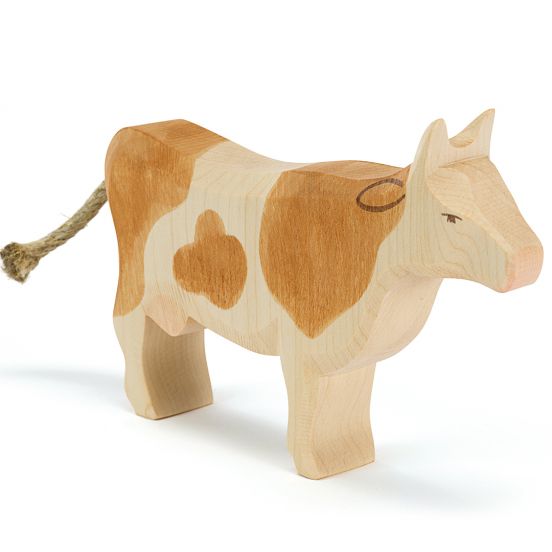 ostheimer koe staand - bruin - 15 cm