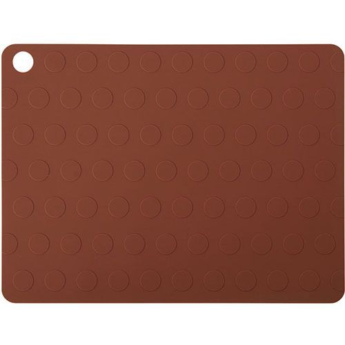 oyoy placemat dotto - nutmeg - 2st