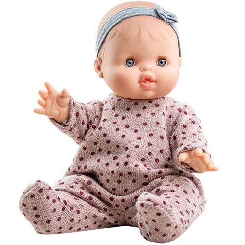 paola reina babypop gordi meisje met pyjama stippen - 34 cm