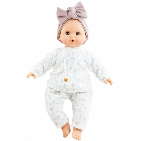 paola reina babypop sonia met geluid - bloemenpakje - 36 cm