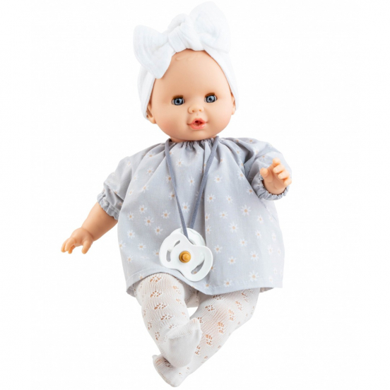 paola reina babypop sonia met geluid - lichtblauw - 36 cm