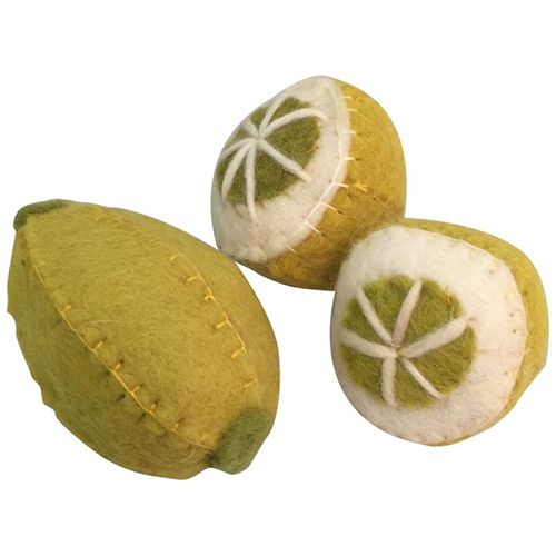 papoose toys citroenen - 3-delig 