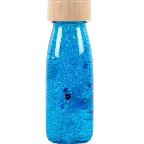 petit boum sensorische fles float - blue