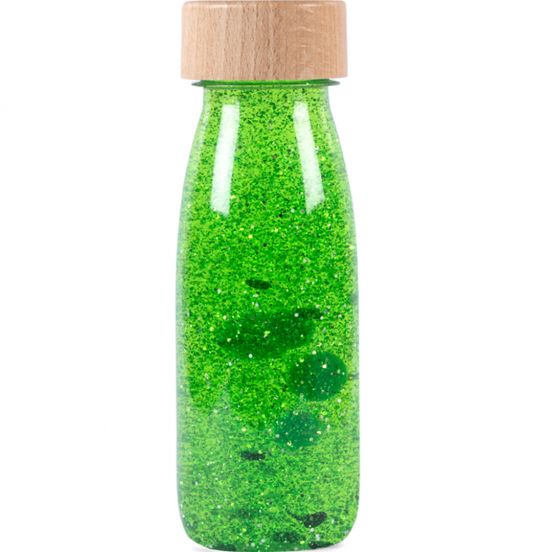 petit boum sensorische fles float - green