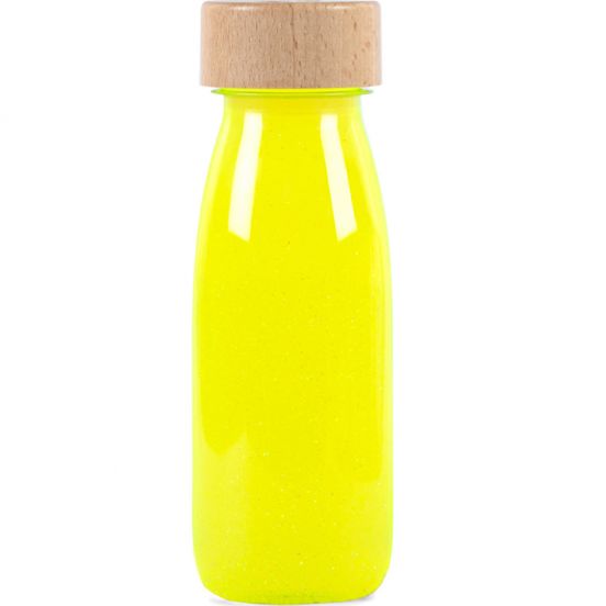 petit boum sensorische fles float - yellow fluo