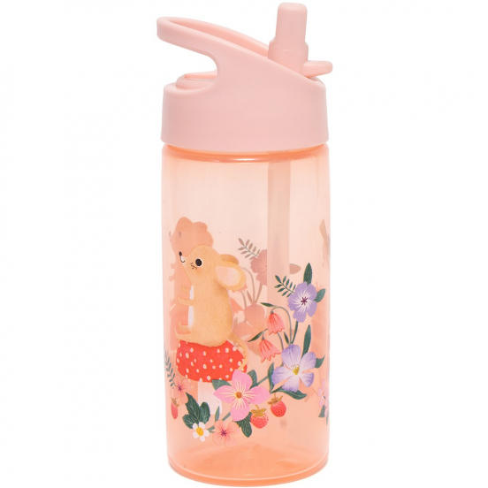 petit monkey drinkfles met rietje - animals picnic - 380 ml