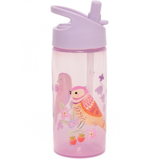 petit monkey drinkfles met rietje - birds of a feather - 380 ml