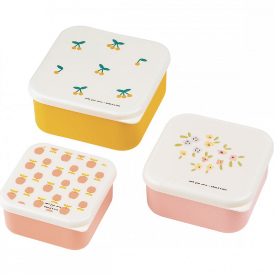petit jour lunchbox set émile & ida - 3st