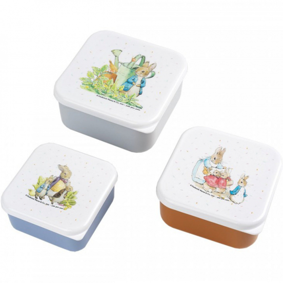 petit jour lunchbox set pieter konijn - 3st