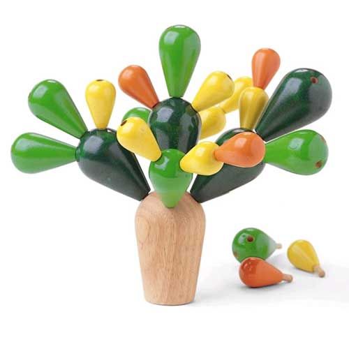 plan toys balanceerspel cactus