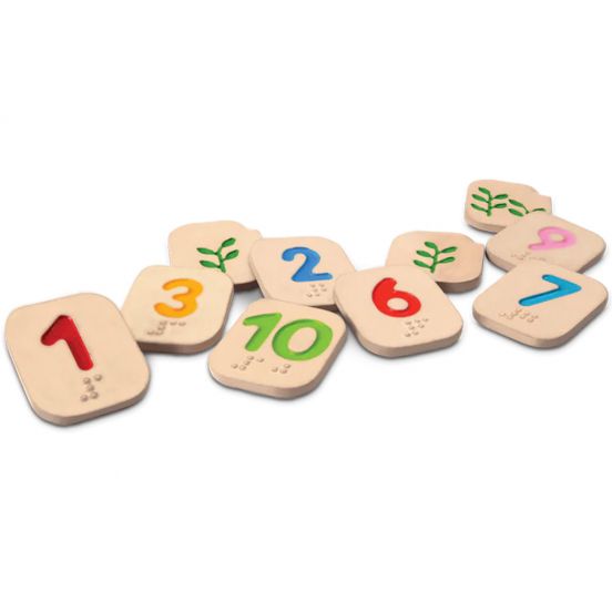plan toys braille cijfers